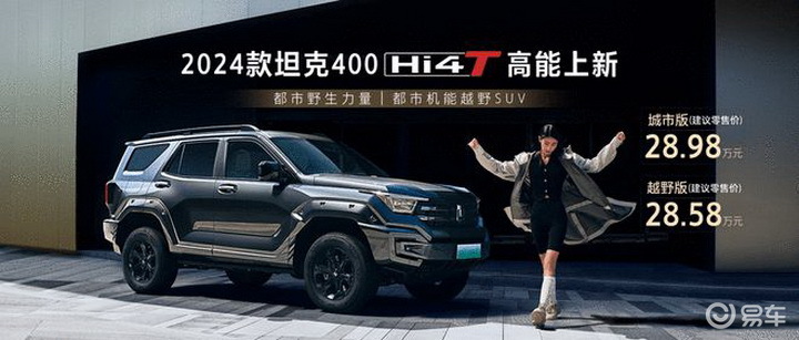 详细阅读:动力、车机升级,新坦克400 Hi4-T售28.58万起 动力、车机升级,新坦克400 Hi4-T售28.58万起
